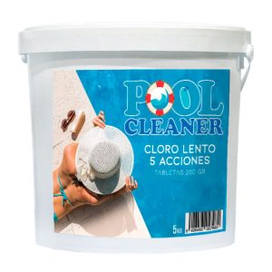 Cloro lento 5 acciones tableta 200gr Pool Cleaner