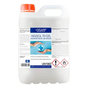 HIGISOL 70 GEL DESINFECTANTE 5 L.