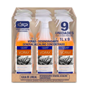 Desengrasante alcalino Vorax 9*1 LITROS