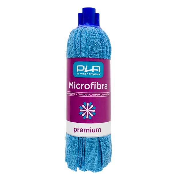 Fregona de microfibra azul de Pla