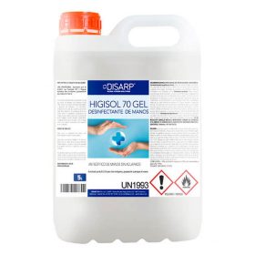 Gel hidroalcohólico desinfectante Higisol 70 de DISARP